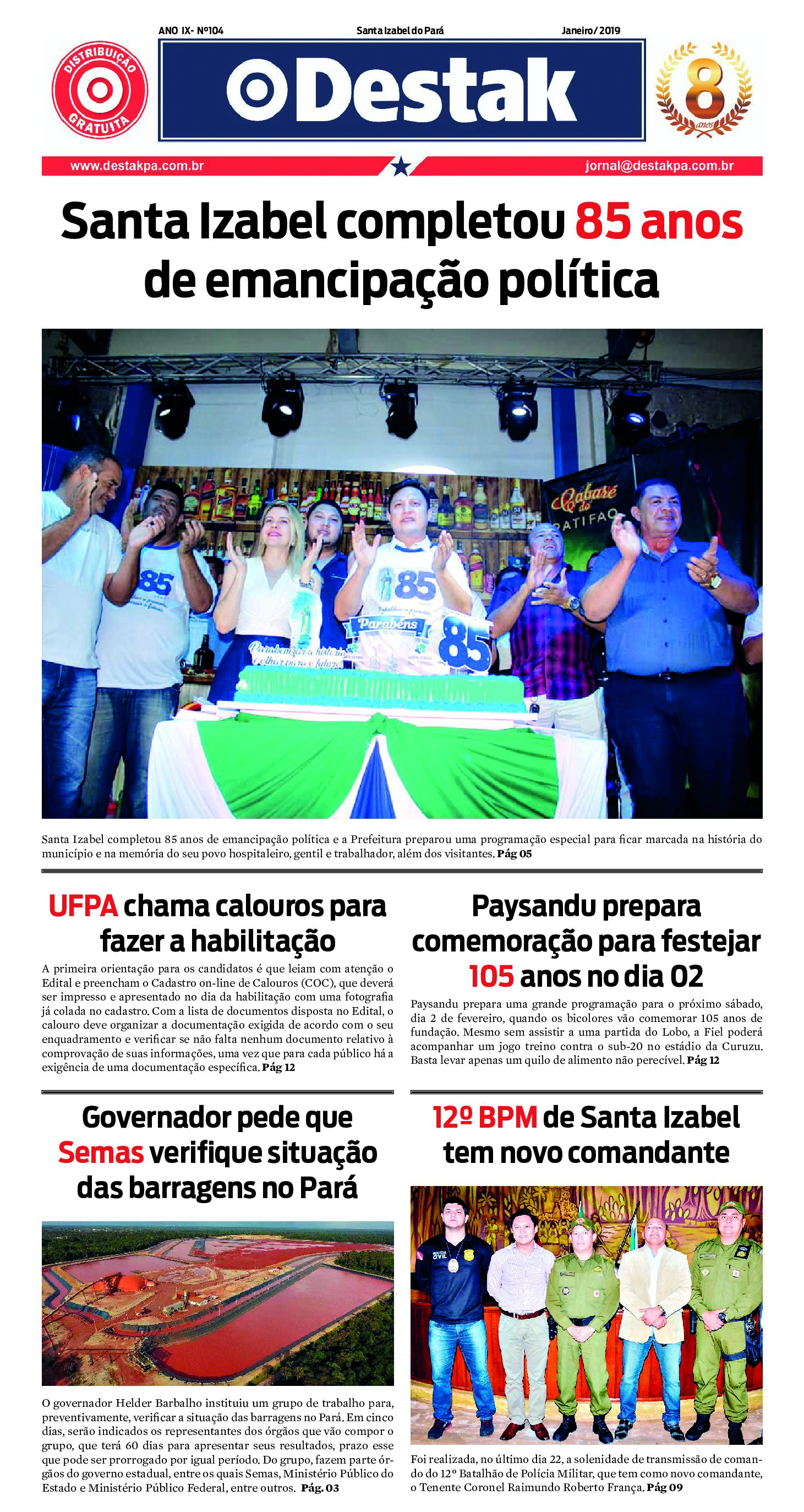 Edição Nº 104 — Janeiro/2019